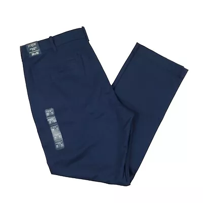 J. Crew Athletic Slim Fit Chino Khakis Blue Flat Front Pants 38x32 (40x32) NWT • $29.99