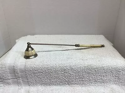 Vintage Candle Snuffer Metal Cream Bone Missing Piece • $12.95