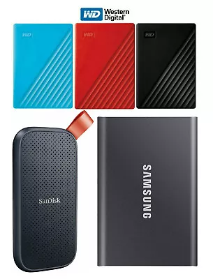 $138 • Buy Western Digital My Passport 1TB 2TB 4TB 5TB 2.5  Portable External Hard Drive HD