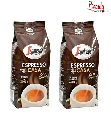 2x1kg Segafredo Casa Coffee Beans (Pack Of 2) • £18.44