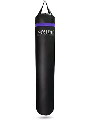 Proslayer 6ft Tall 150lb Muay Thai Punching Bag (Purple Straps/Unfilled) • $49.95