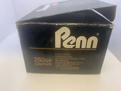 Vintage Penn 250GR Graphite Spinning Reel Very Good Condition Japan • $40