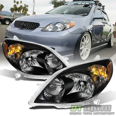 $145.99 • Buy For Blk 2003-2008 Toyota Matrix Headlights Healamps Replacement 03-08 Left+Right
