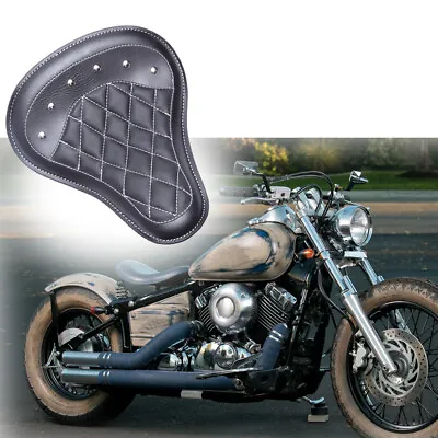 Bobber Motorcycle Solo Seat Leather For Yamaha V Star XVS 250 650 950 1100 1300 • $75.15