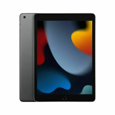 Apple 10.2  IPad 9th Generation 64GB Space Gray MK2K3LL/A Wi-Fi Tablet • $230