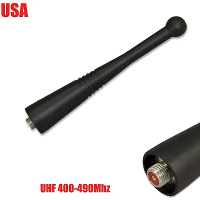 Short Antenna UHF 400-490MHZ SMA For Motorola HT1000 MTS2000 MT2000 JT1000 VISAR • $7.50