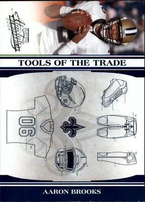 2006 Absolute Memorabilia Tools Of The Trade Blue Saints Card #1 Aaron Brooks/75 • $3.60