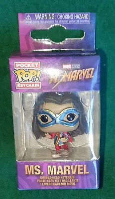 New! Funko Pop! Pocket Keychain / Keyring - Ms. Marvel - Vinyl Bobblehead Figure • £7.99