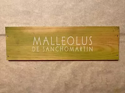 1 Rare Wine Wood Panel Malleolus Sanchomartin Vintage CRATE BOX SIDE 3/24 1244 • $7.95