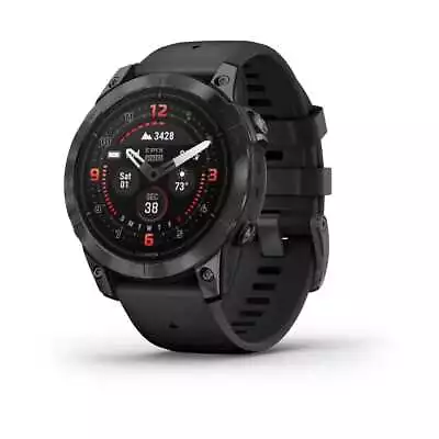 Garmin Epix Pro (Gen 2) Pro/Sapphire Ed 47mm Crbn Grey DLC Ti W/ Blk Band • $1688.03