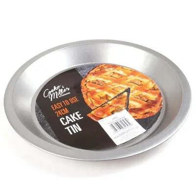 NON-STICK FLAN DISH Pastry Cake Quiche Tart Sponge Baking Oven Tin Dish Pan 24cm • £5.69