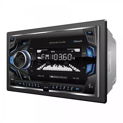 Soundstream Double 2 Din VM-22B MP3/SD Digital Media Player Bluetooth Front USB • $49.98