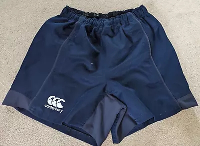 Canterbury Rugby Shorts Boy Men Blue Size S • £10.99