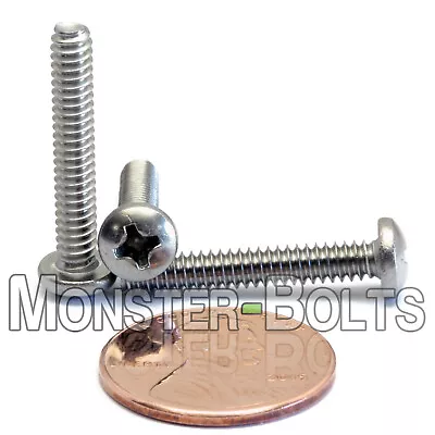 #6-32 X 7/8  Stainless Steel Phillips Pan Head Machine Screws A2 / 18-8 Coarse • $4.98