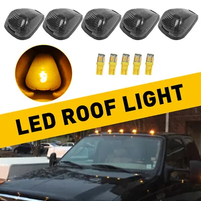 5X Amber LED Cab Roof Marker Lights Kit For 99-16 Ford F250 F350 F450 Super Duty • $20.89