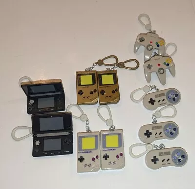 Nintendo Classic Backpack Buddies Keychain Plastic Key Clip Replica Lot Of 11 4D • £77.85