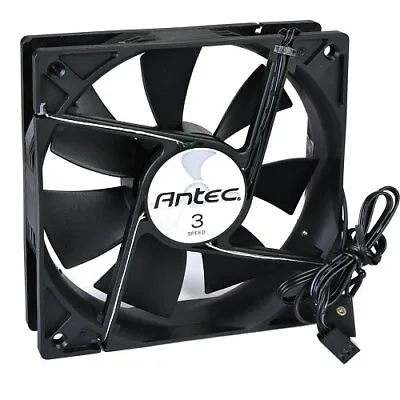 Antec 120mm Tricool Computer Case Cooling Fan With 3 Red LED / Fan Speed Control • $9.99