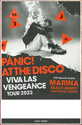 PANIC AT THE DISCO Viva Las Vengeance Tour 2022 Ltd Ed New RARE Poster! MARINA • $51.27