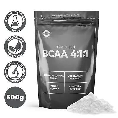 500G PURE BCAA 4:1:1 INSTANTISED AMINO ACID POWDER (chose Your Flavour) • $55