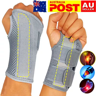 Wrist Support Hand Brace Band Carpal Gloves Tunnel Splint Arthritis Sprains Pain • $29.99