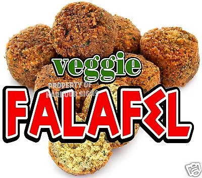 Falafel Veggie Decal 14  Concession Cart Restaurant Greek Food Truck Vinyl Menu • $15.99