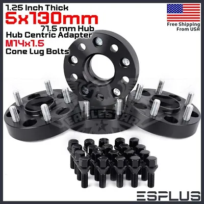 4x Audi 1.25  5x130 HubCentric Adapter M14x1.5 Fit E-Tron GT/Q7/RS E-tron GT • $84.99