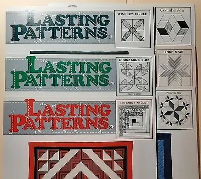 Bundle Of 6 Vintage Quilt Patterns Lasting Patterns By Mary Lou Anderson • $11.99