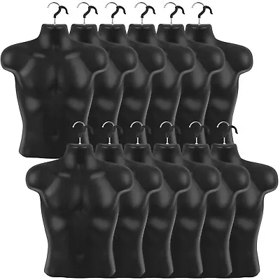 Lallisa 12 - Packs Male Mannequin Torso Dress Form Tshirt Display Half Maniquin • $99.99