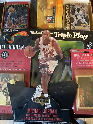 Michael Jordan  Memorabilia Lot Upper Deck Card Sets Figures • $7