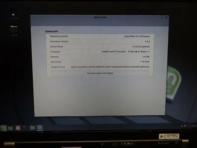 Lenovo ThinkPad T61 2.0GHz  Intel Core 2 Duo  3G  120G Linux Mint 19.2 | Nice. N • $75