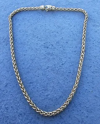 David Yurman Wheat Chain Necklace 18k Yellow Gold 16  4mm Wide • $4645.35