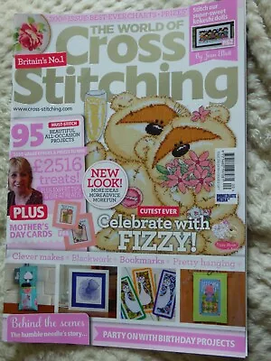 £2 • Buy The World Of Cross Stitching Magazine Issue 200 Vintage Vibe Dolls Fizzy Moon!