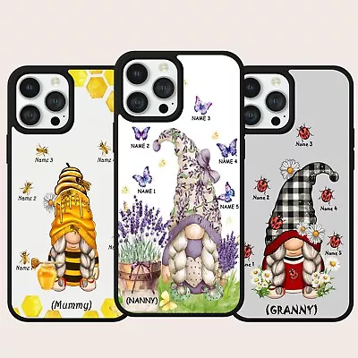 Gnome Gonk Print Floral Personalised Phone Case Cover For IPhone Samsung Pixel • £8.99