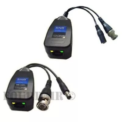 2pcs 1 Pair CCTV Coax BNC Video & Power Balun Transceiver To CAT5e 6 TVI DVR 5MP • $10.95