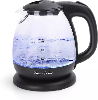 Small Glass Kettle Electric Compact Mini Sized Electric Hot Water Kettle For Te • $34.95