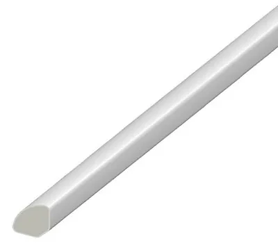 13mm UPVC Quadrant -  Plastic Finishing Trim  - Window / Door Bead - 1m - White • £5.95