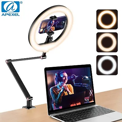 APEXEL Selfie Ring Light Photography Led Rim Of Lamp With Optional Tripod Stand • $49.99