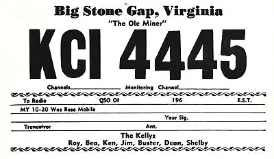 Vintage Postcard The Ole Miner Big Stone Gap Virginia KCI 4445 Monitoring • $11.69