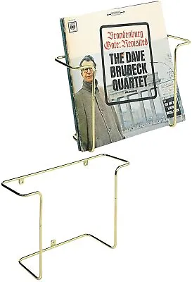 Wall Mounted Metal Vinyl Record Display Rack LP Album Storage Holder Set Of 2 • $32.99