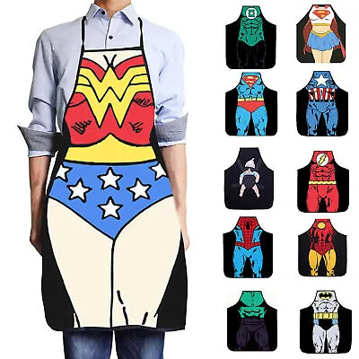 Novelty Funny Apron Sexy Chef Cooking Kitchen Bib BBQ Aprons For Men Womens Gift • £4.91
