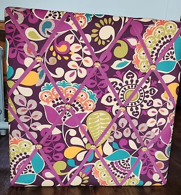 Vera Bradley  PLUM CRAZY   Ribbon Board -Tuck In Your Cards And Photos   • $34.99