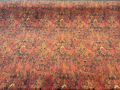 Magic Carpet Fabric Rust Velvet Upholstery Drapery Fabric By The Yard • $32.95