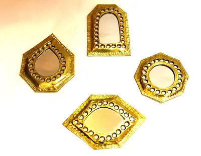 Small Beautiful Mirror Brass Moroccan Handmade Wall Decor Pocket Nice Gift  • $6.99