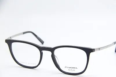 New Morel Oga 10140o Ng07 Black Silver Authentic Eyeglasses 52-20 • $132.61