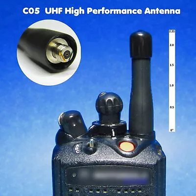 C05 UHF TUNED Stubby Antenna For Motorola XPR6100 XPR6350 XPR6550 VISAR RDU4160 • $37.39