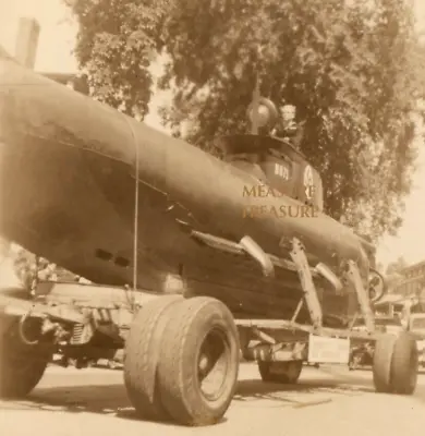 C.1945 Ww2 German Midget Submarine Seehund U-boat On Trailer Sailor Photo F5 • $57.50