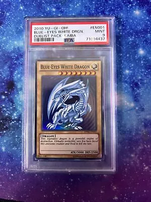 2010 YU-GI-OH! Blue Eyes White Dragon Duelist Pack : Kaiba Graded 9 • $125