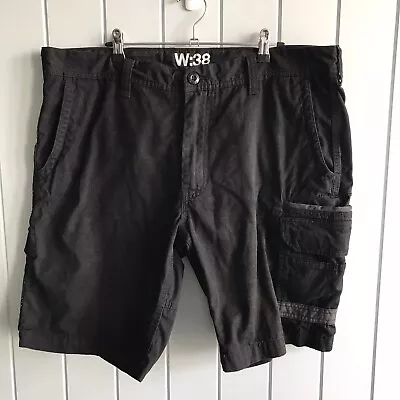 FXD Mens Size 40 (Tag 38) Black Work Shorts Cargo Pockets Zip Fly Dura 500 • $27.99