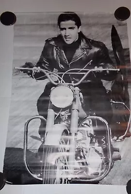 Original 1967 Personality Posters ELVIS PRESLEY On Motorcycle Poster 28x40 • $49.99