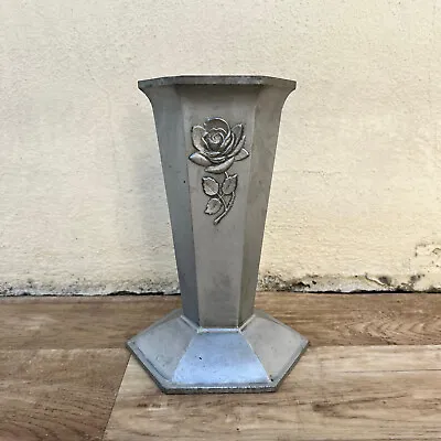 Vintage French Urn Planter Cast Aluminium Vase 2409228 • $99